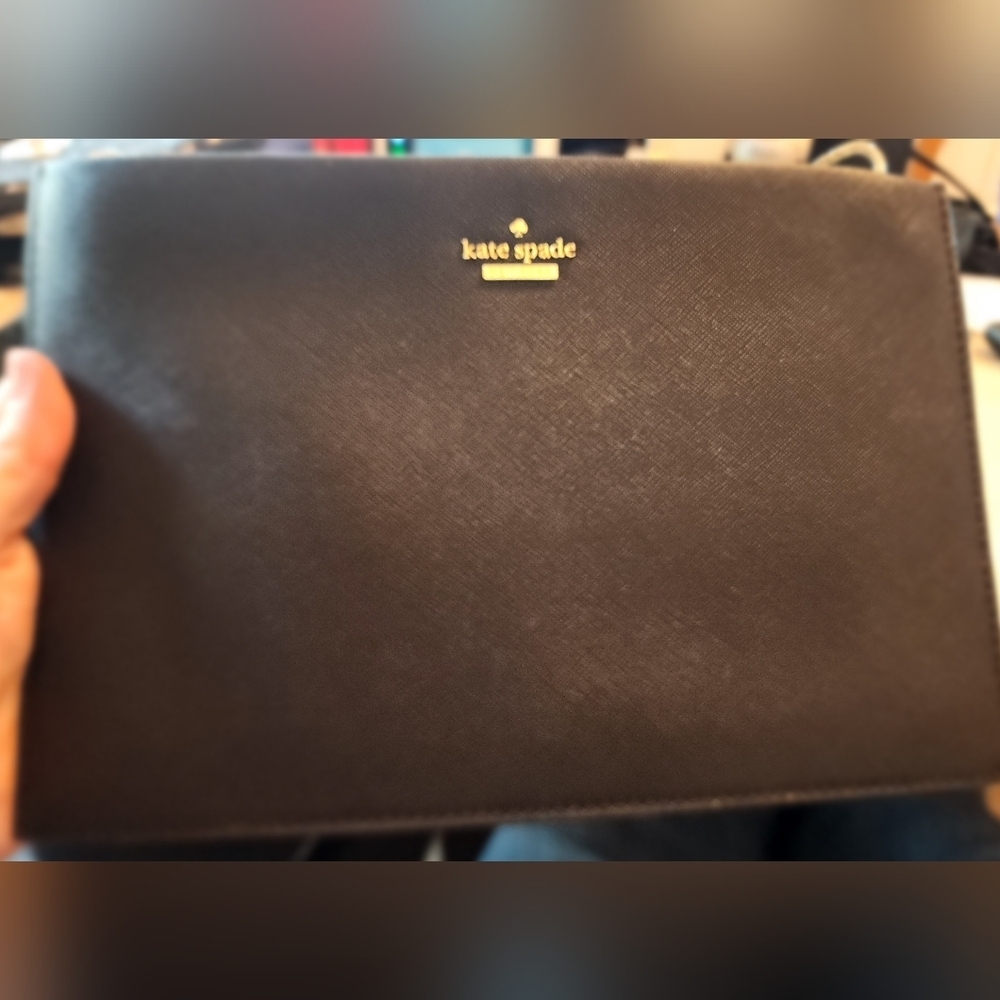 Preowned Kate Spade black‎ envelope purse